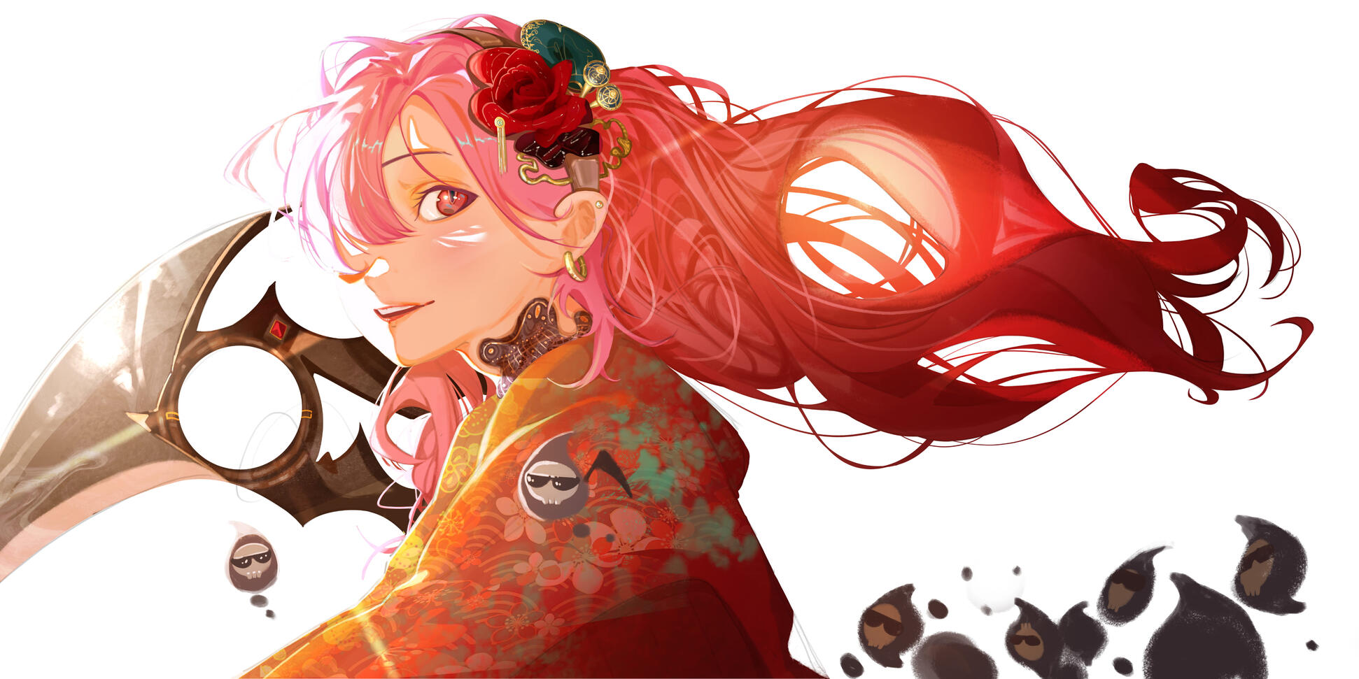 3. Rendering stage!!! Applying some lighting as well to give you a better look at the final piece! I will also render the background during this stage