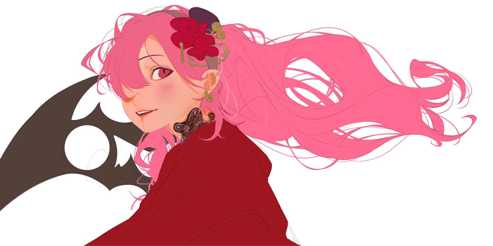 2. Base colours. This is where your reference comes in!! I will follow your reference to the best of my abilities, just know that since this is the base colours, what you see will be different from when lighting and rendering is added!
